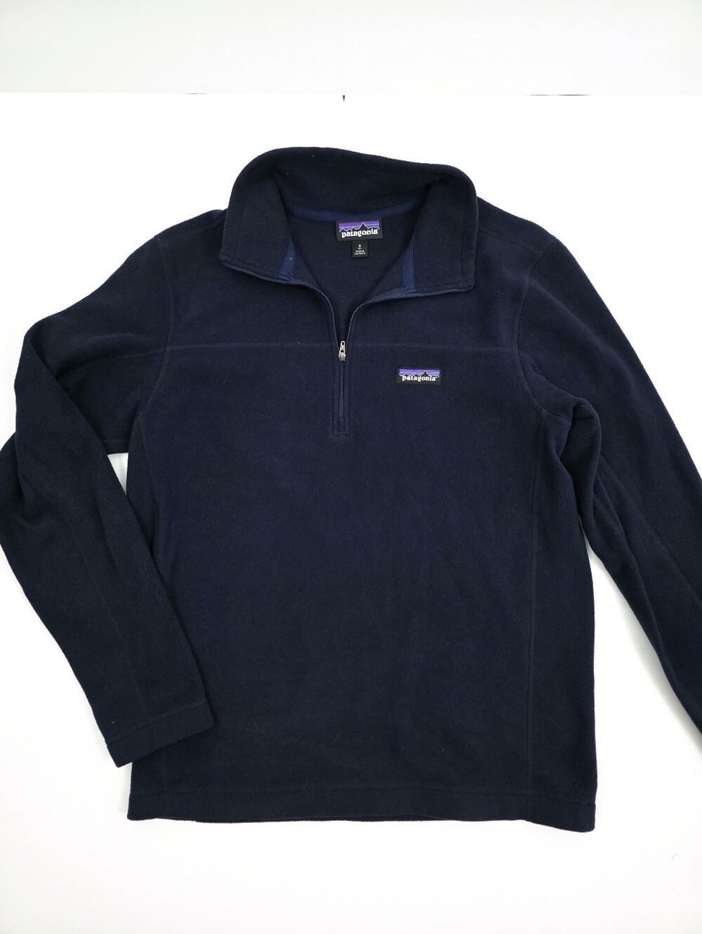 NWOT PATAGONIA Men's Micro D Fleece Pullover 1/4 Zip Blue Outdoors Hiking Small